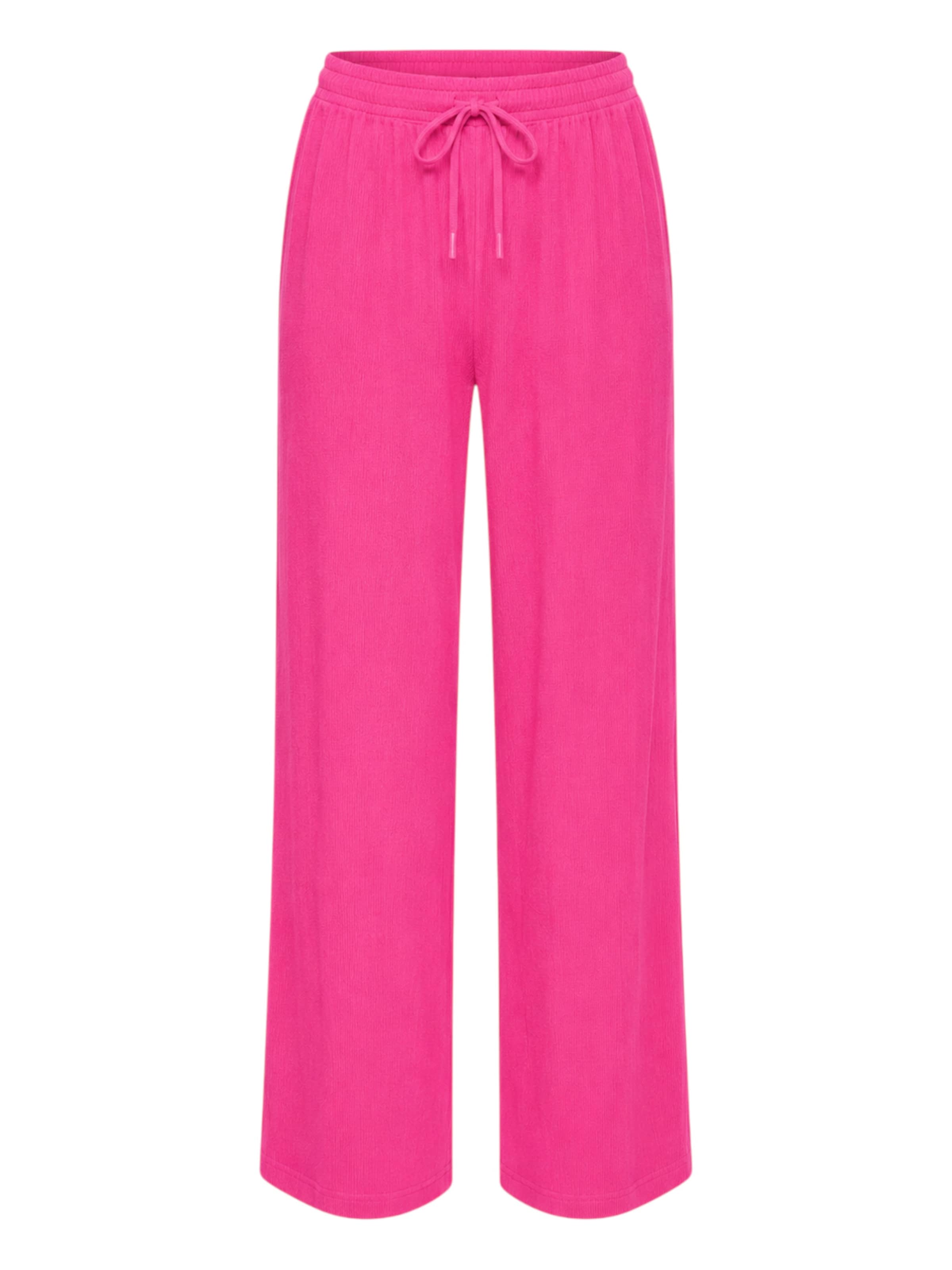 fashionshowcase Broek 'FLORYN – Palazzohose Crinkle' in Roze: voorkant