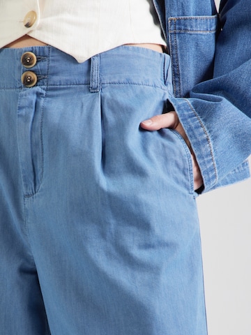 Wide Leg Jean à pince 'ONLBea' ONLY en bleu