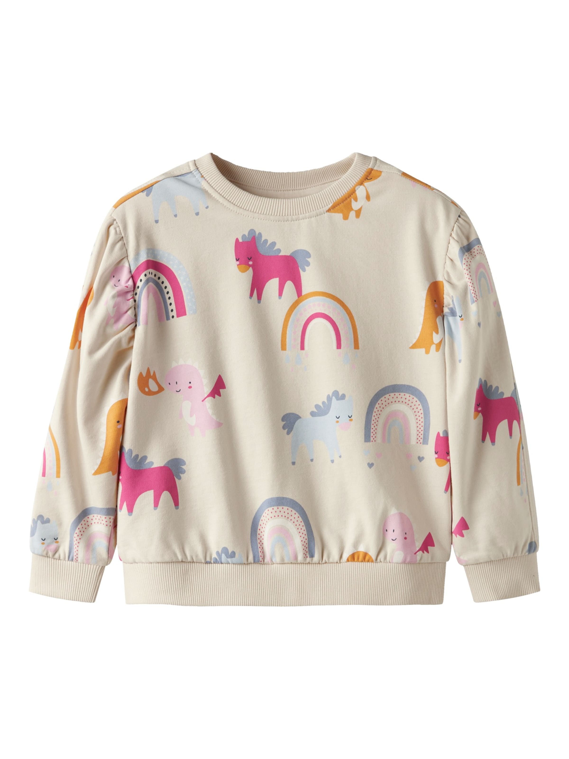 NAME IT Sweatshirt 'NMFNULA' in Beige: front