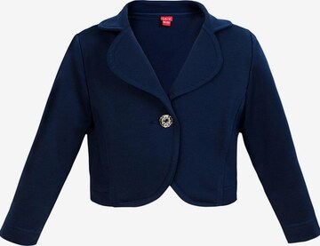 La V Bodywarmer 'Vest met klassie kraag' in Blauw: voorkant