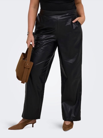 ONLY Carmakoma Wide Leg Bukser 'CARKARI' i sort: forside