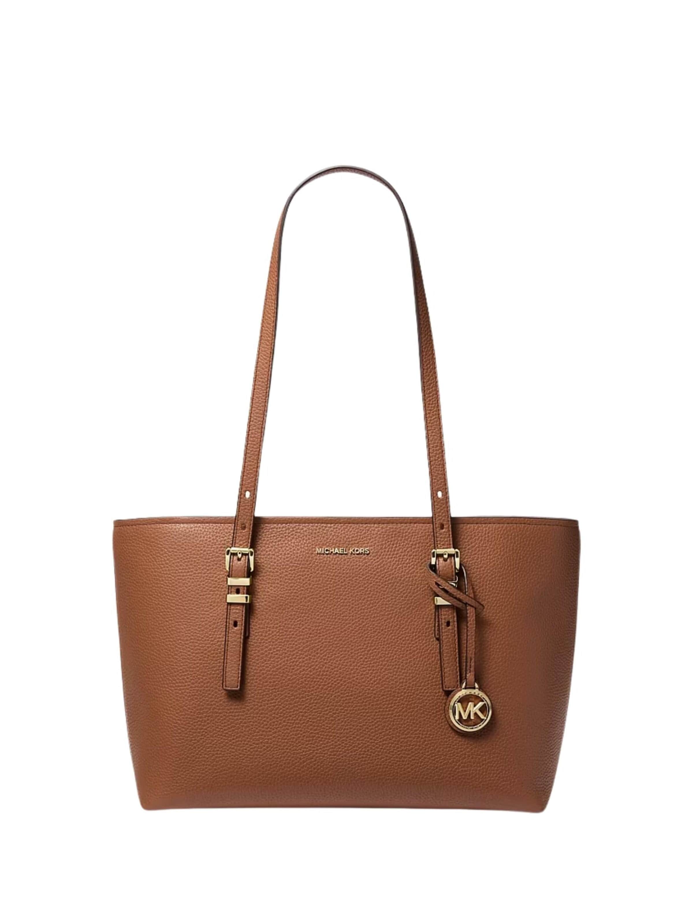 Michael Kors Handväska 'MICHAEL KORS QUINN HANDBAG BORSA' i brun: framsida
