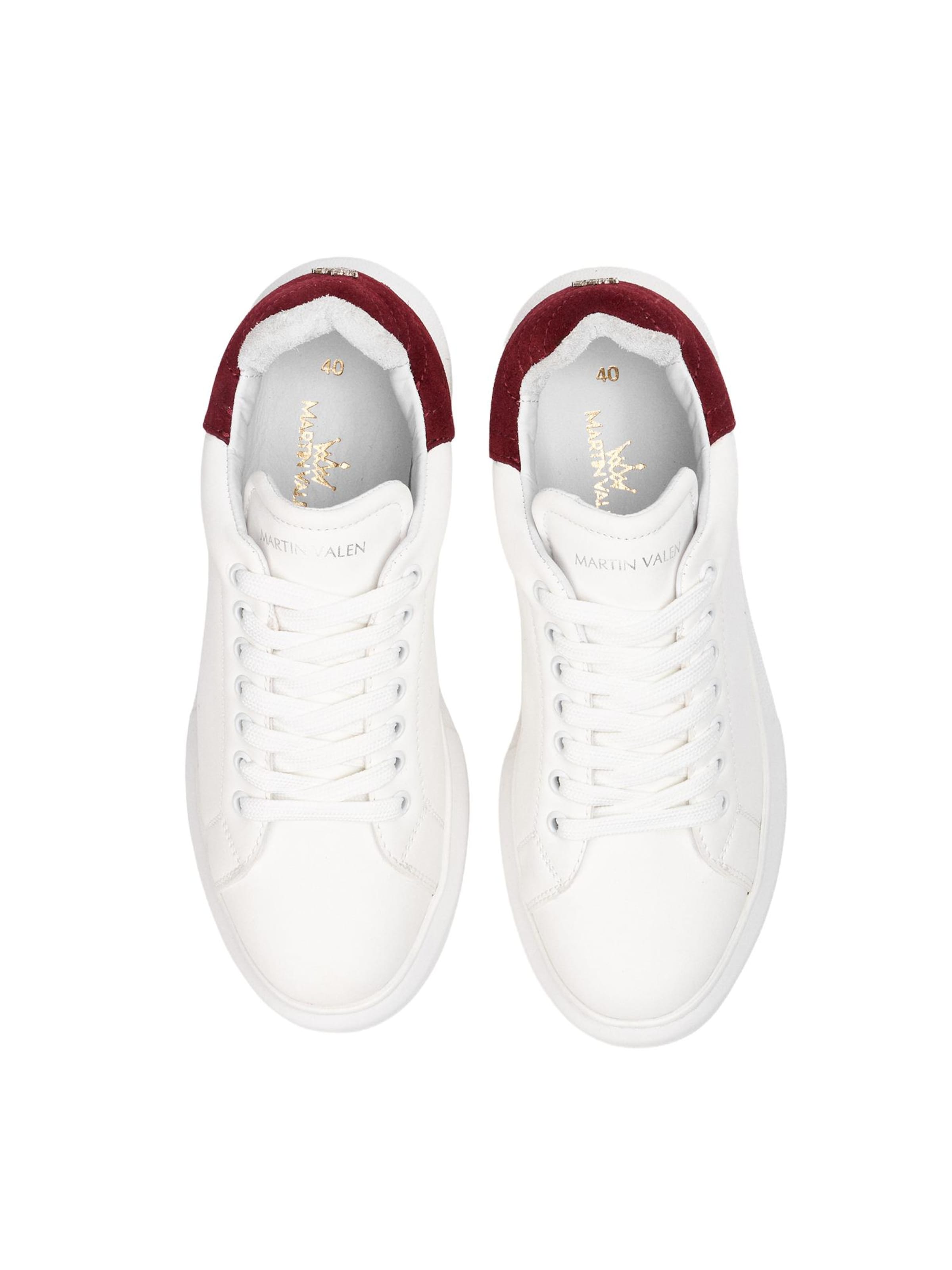 Baskets basses MARTIN VALEN en blanc