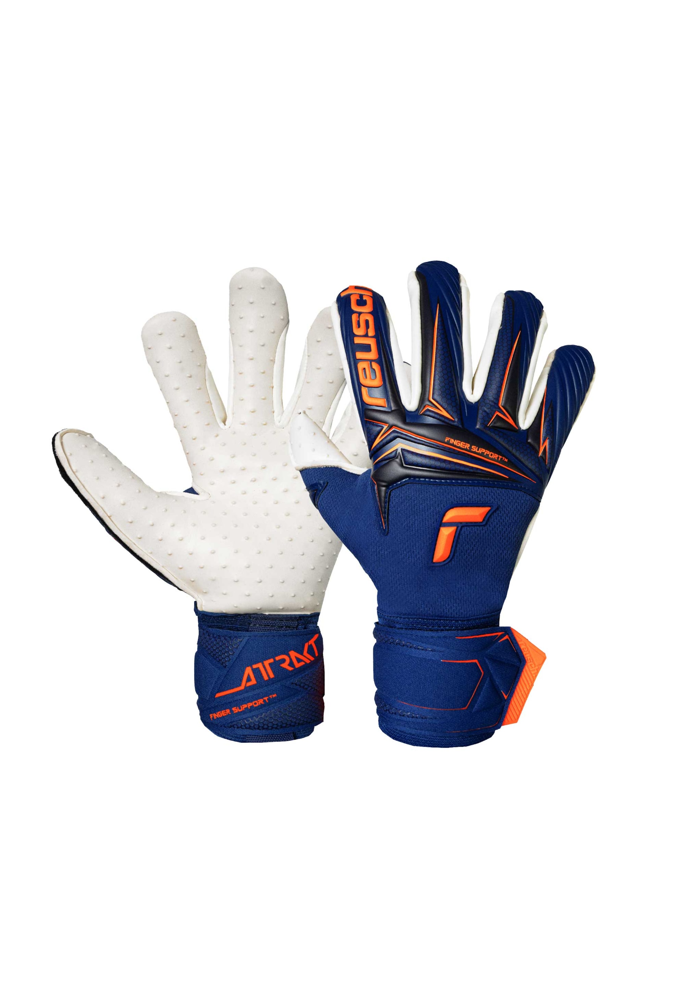 REUSCH Sports gloves 'Attrakt SpeedBump Finger Support' in Blue, Item view
