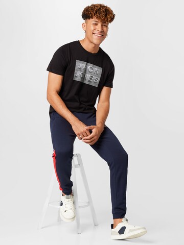 JACK & JONES T-Shirt 'FOAM' in Schwarz