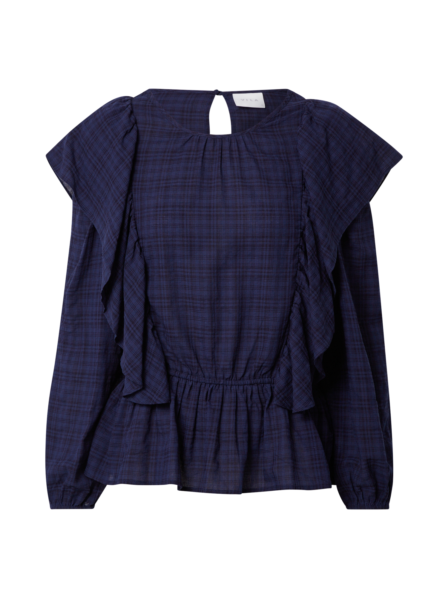 PROMO Taglie comode VILA Camicia da donna KIRLA in Blu Scuro, Marino PROMO Taglie comode VILA Camicia da donna KIRLA in Blu Scuro, Marino