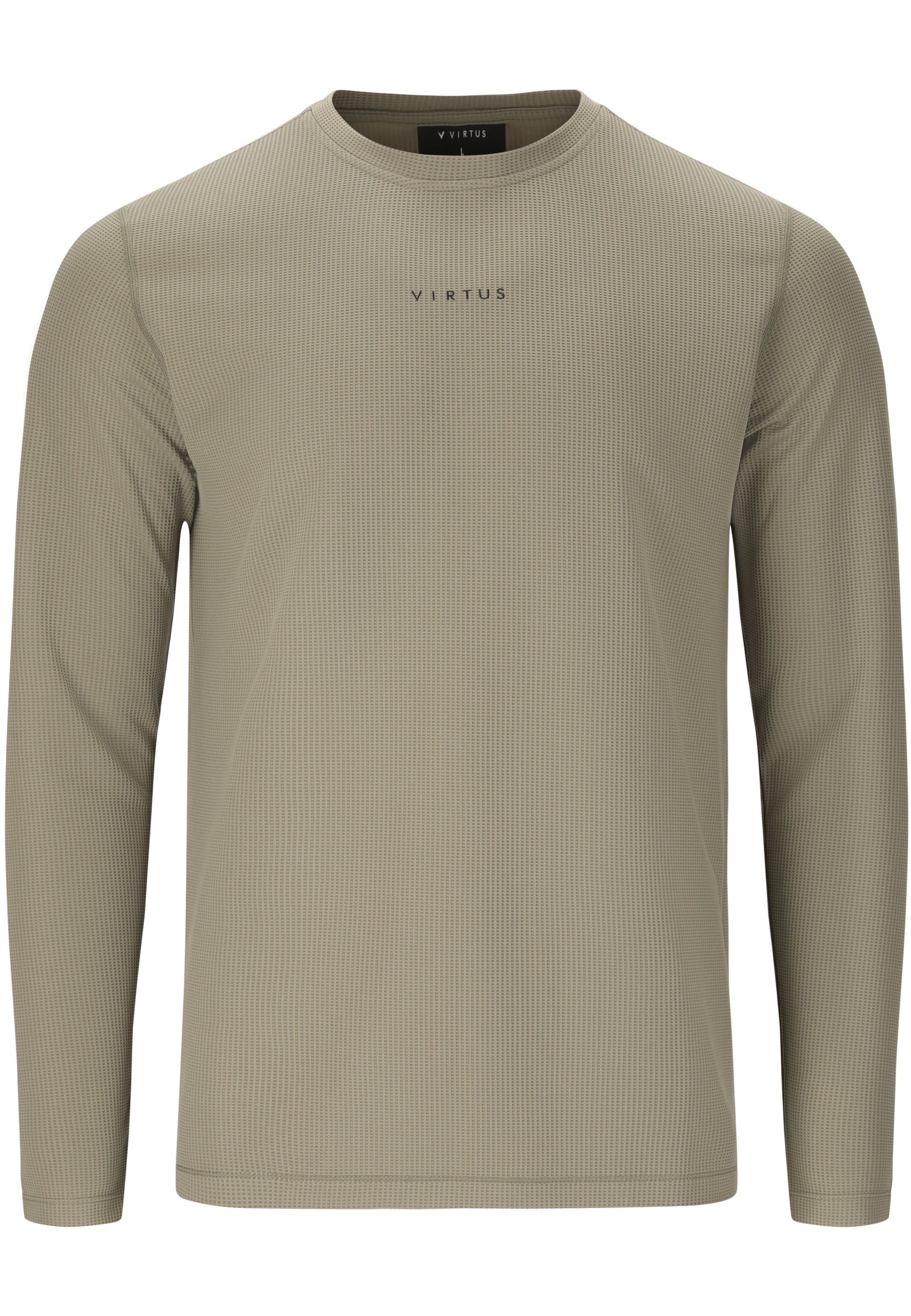 Virtus Langarmshirt 'Dalkota' in Grün: Vorderseite