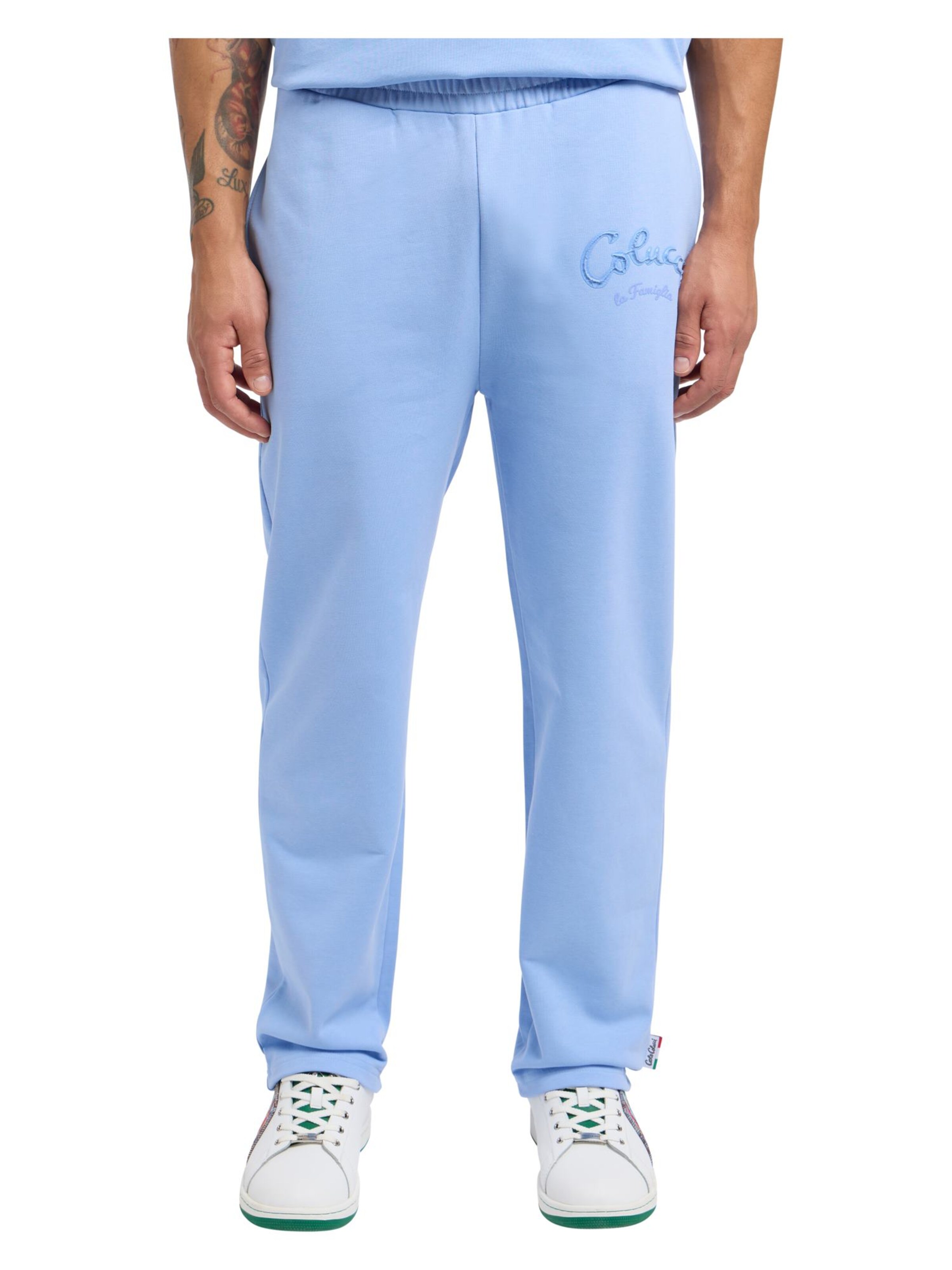 Loosefit Pantalon 'Dorner' Carlo Colucci en bleu : devant