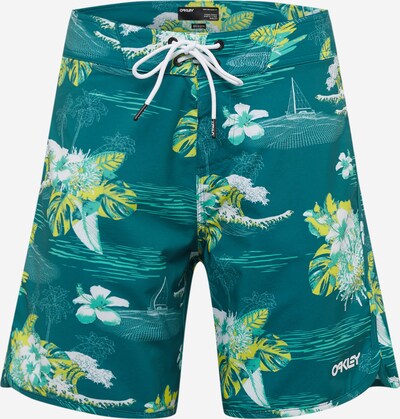 Pantaloni scurți apă OAKLEY pe galben / petrol / jad / alb, Vizualizare produs