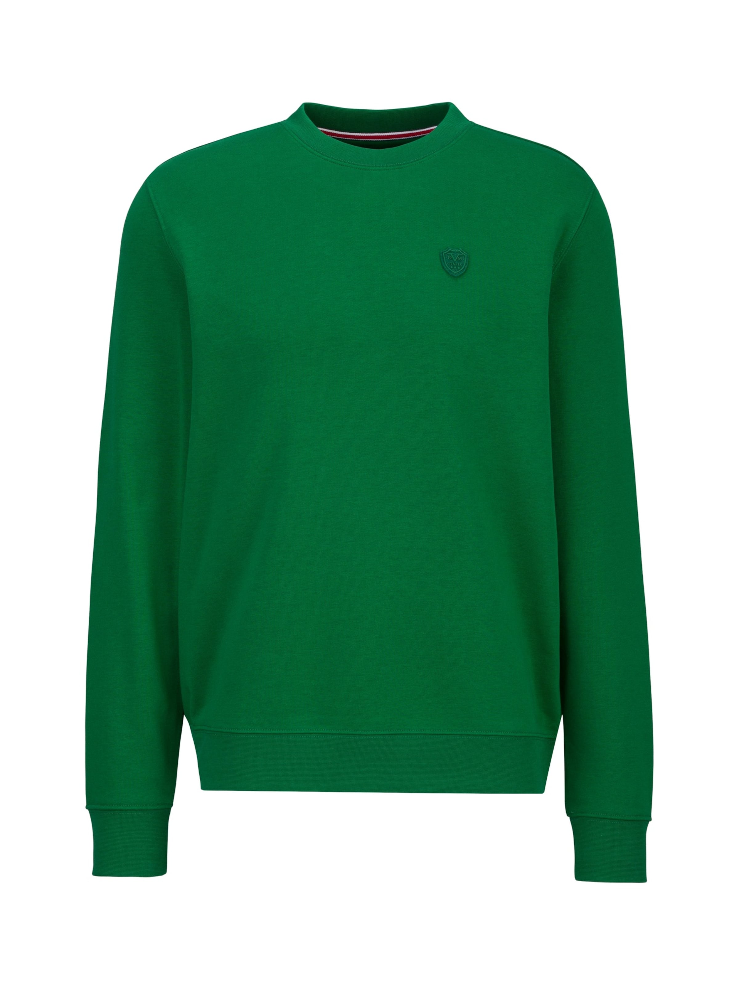 19V69 ITALIA Sweatshirt 'Nico' in Groen: voorkant