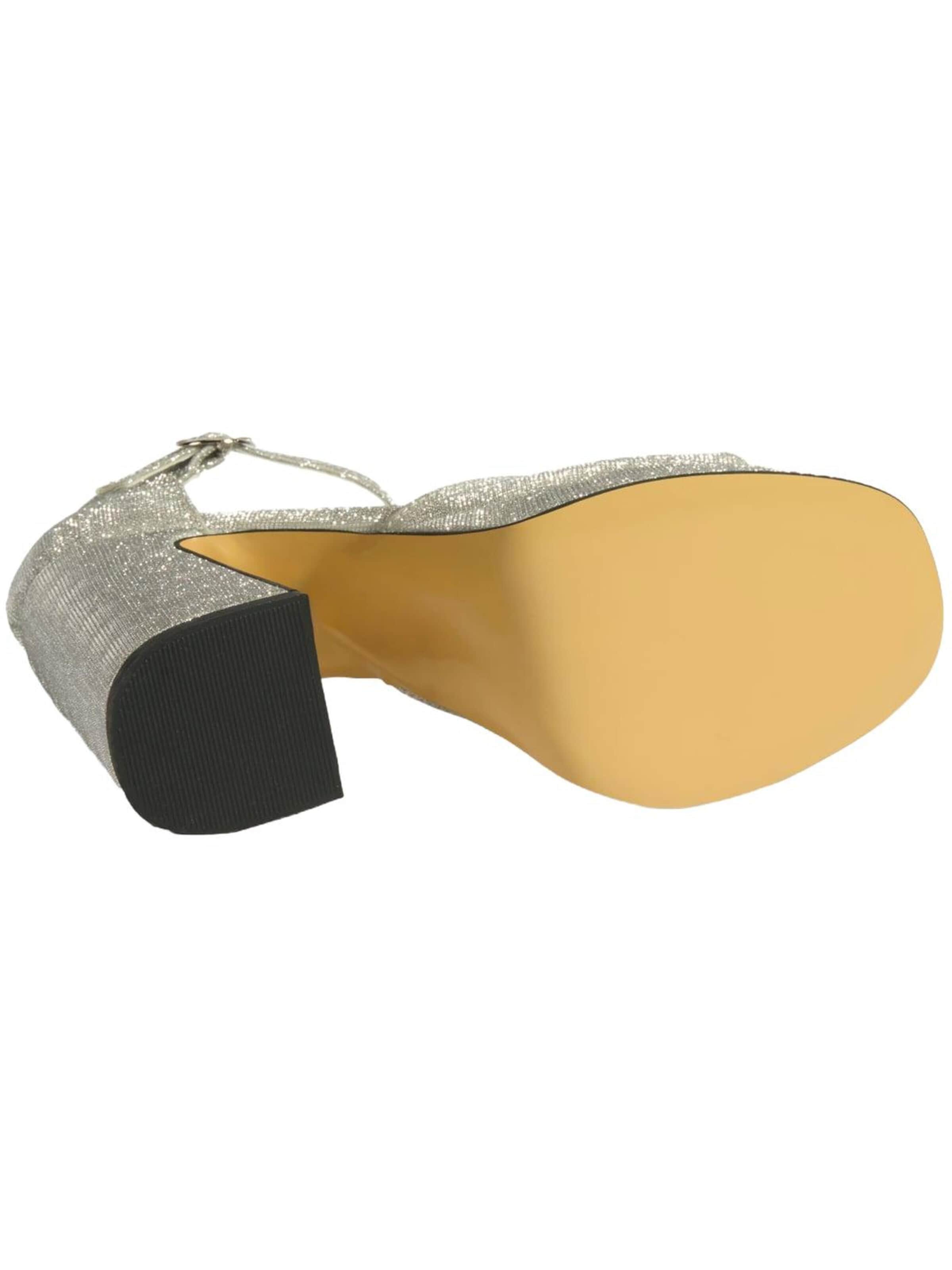 Desa Sandalen met riem 'Plateau-Absätze' in Zilver