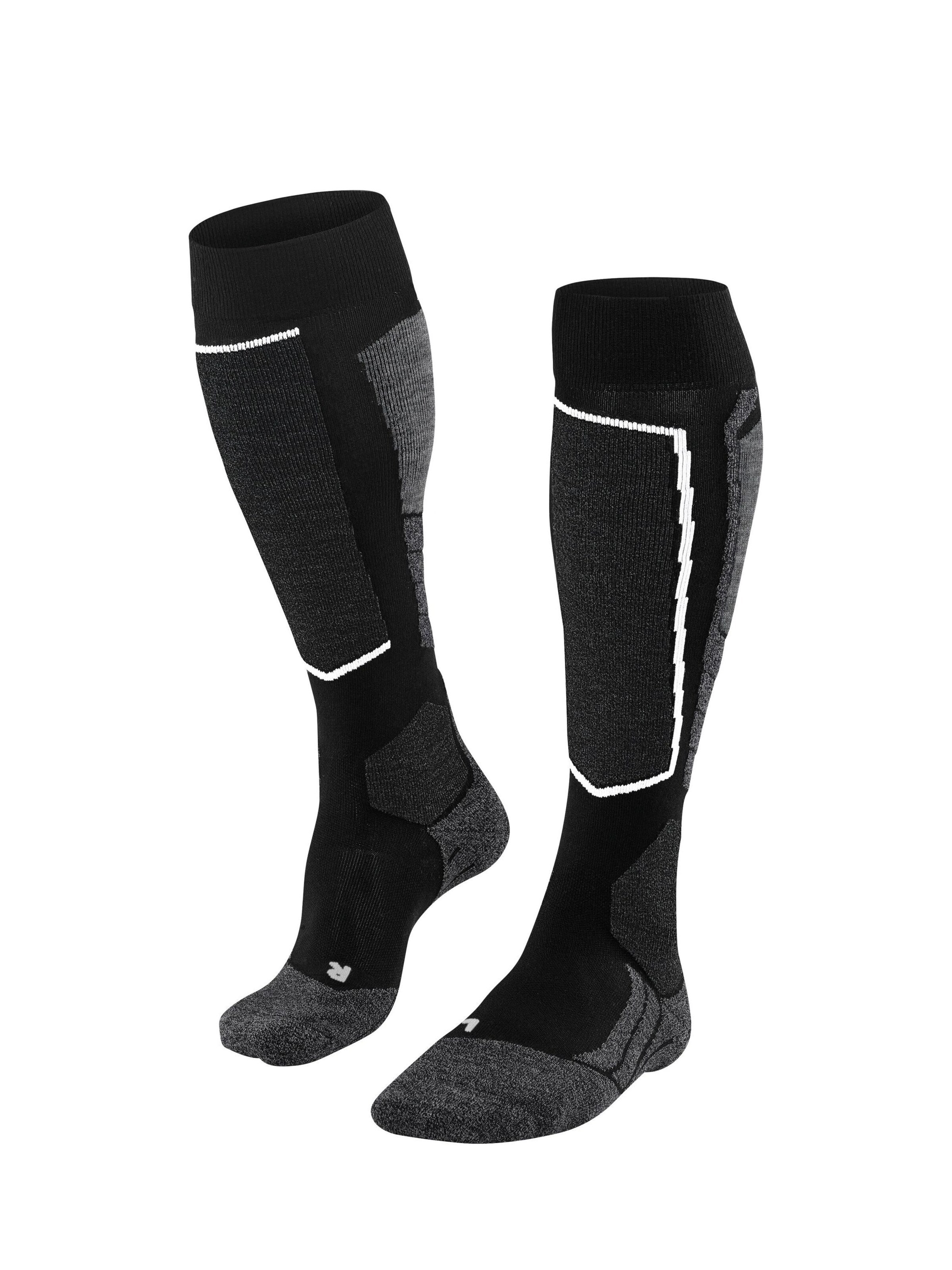 FALKE Athletic Socks 'SK2 Intermediate Vegan' in Black: front