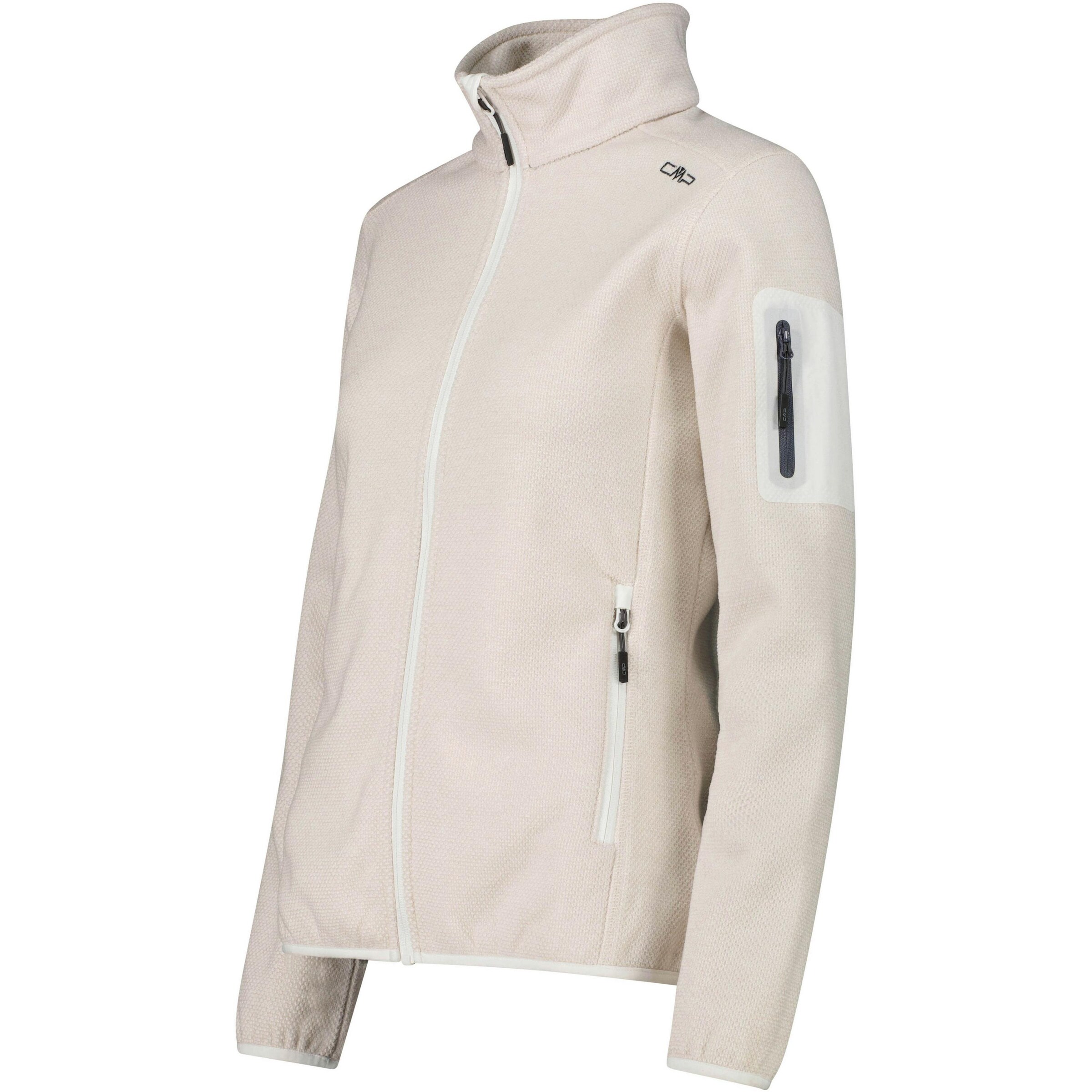 CMP Athletic Fleece Jacket in Beige