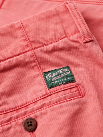 Regular Pantalon chino Superdry en orange