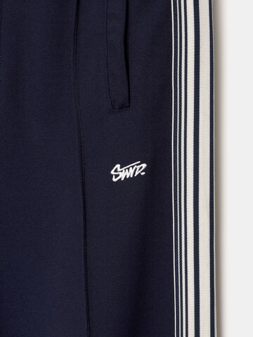 Loosefit Pantalon Pull&Bear en bleu
