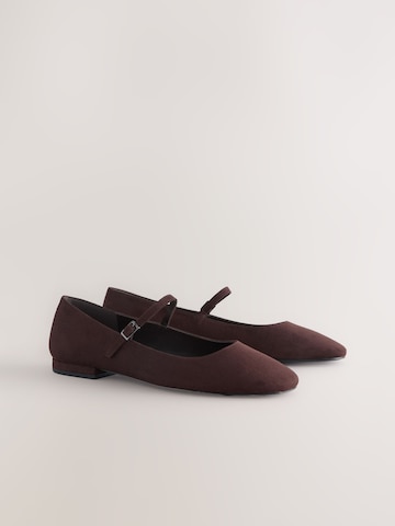 Next Ballerina met riempjes 'Forever Comfort' in Bruin
