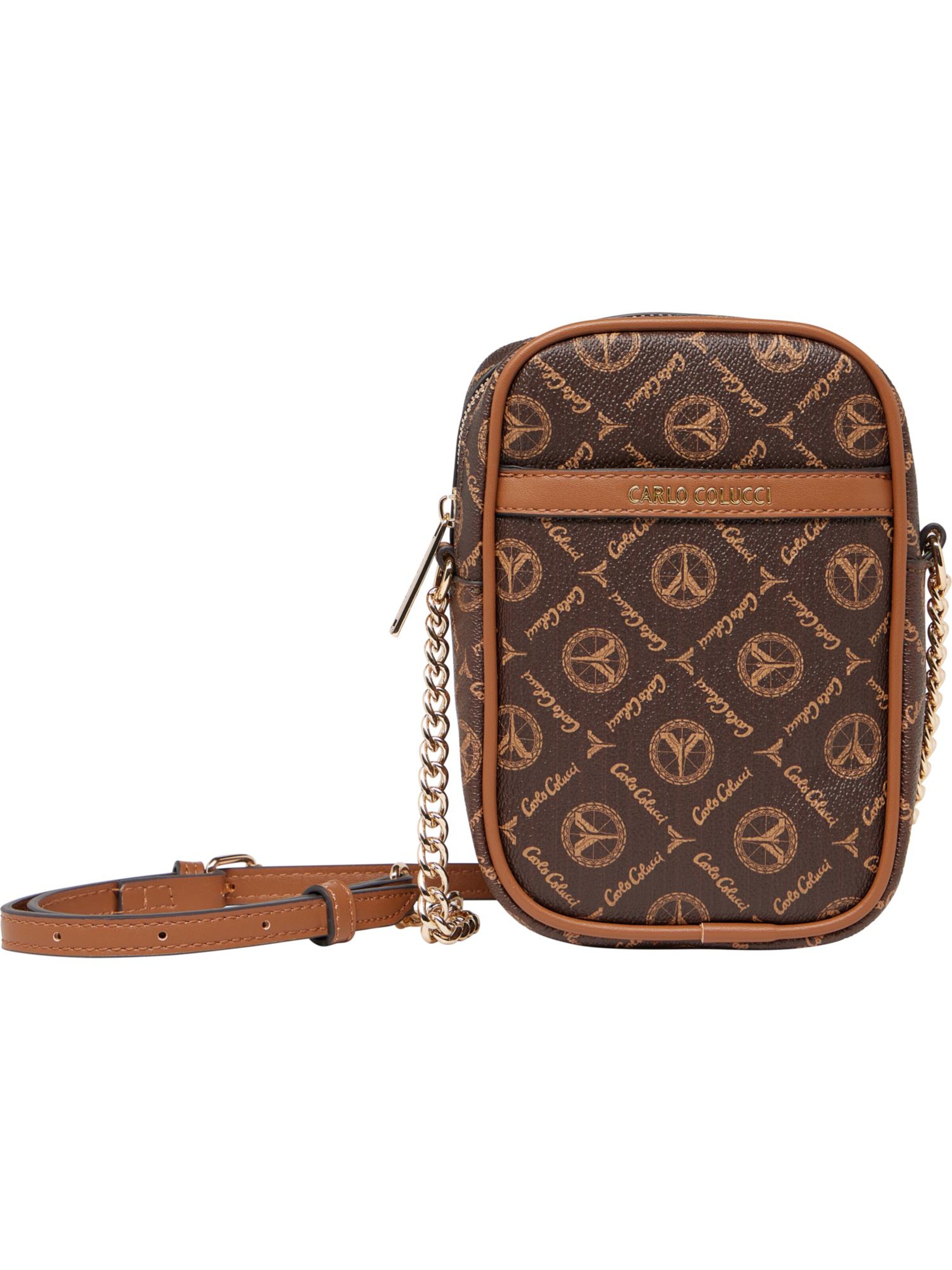 Carlo Colucci Schoudertas ' di Lena ' in Bruin: voorkant