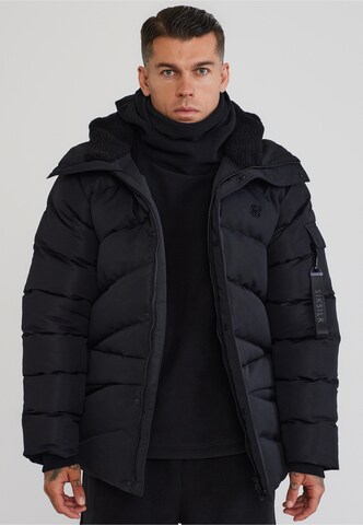 SikSilk Jacke in Schwarz: Vorderseite