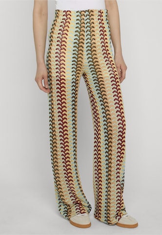 Wide Leg Pantalon 'Arrow' Estelou en jaune : devant