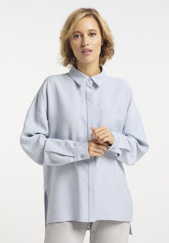 usha BLUE LABEL Blouse in Blauw: voorkant