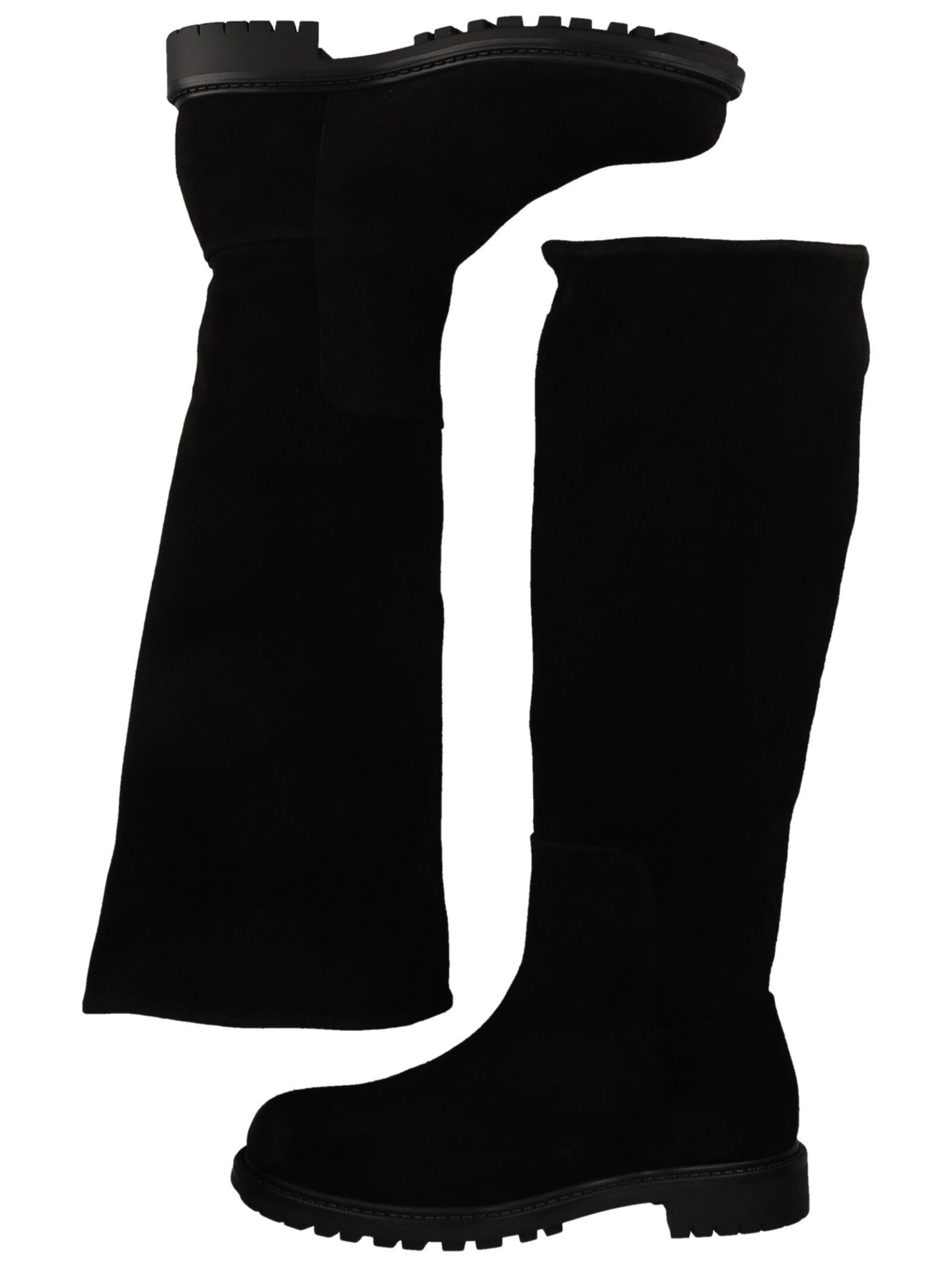Overknee di PAVEMENT in nero: lato