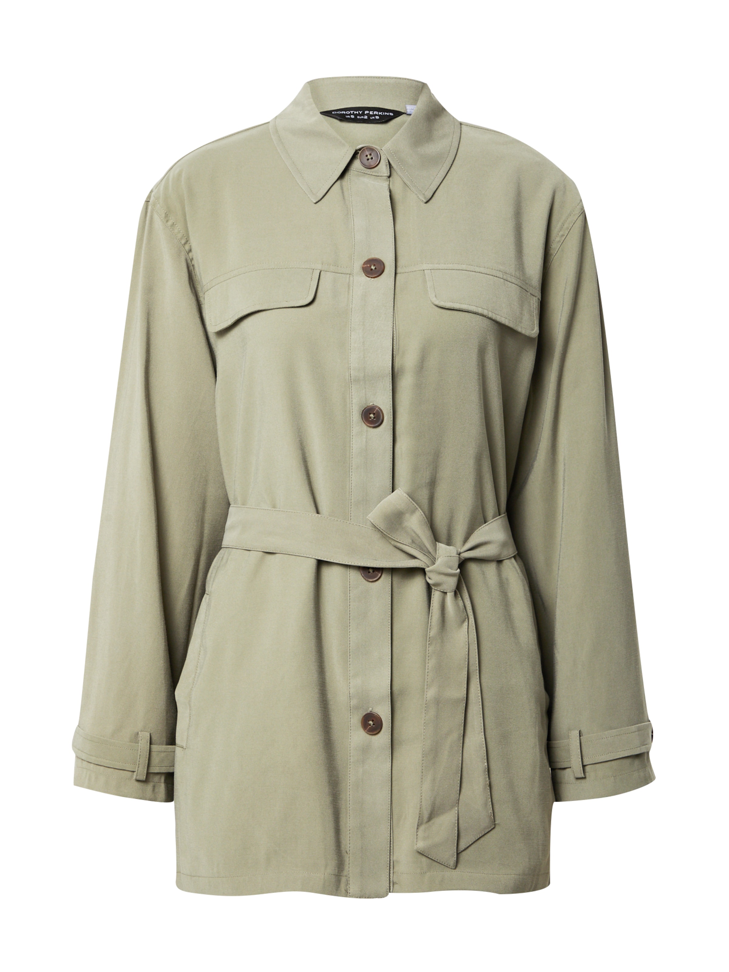 Dorothy Perkins Övergångsjacka i grön: framsida