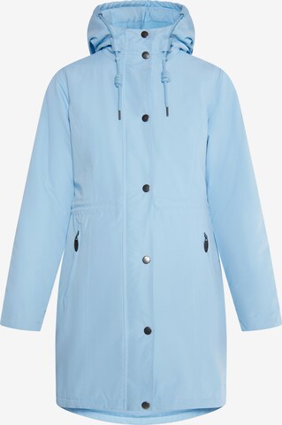 usha BLUE LABEL Winter Coat 'Fenia' in Blue: front