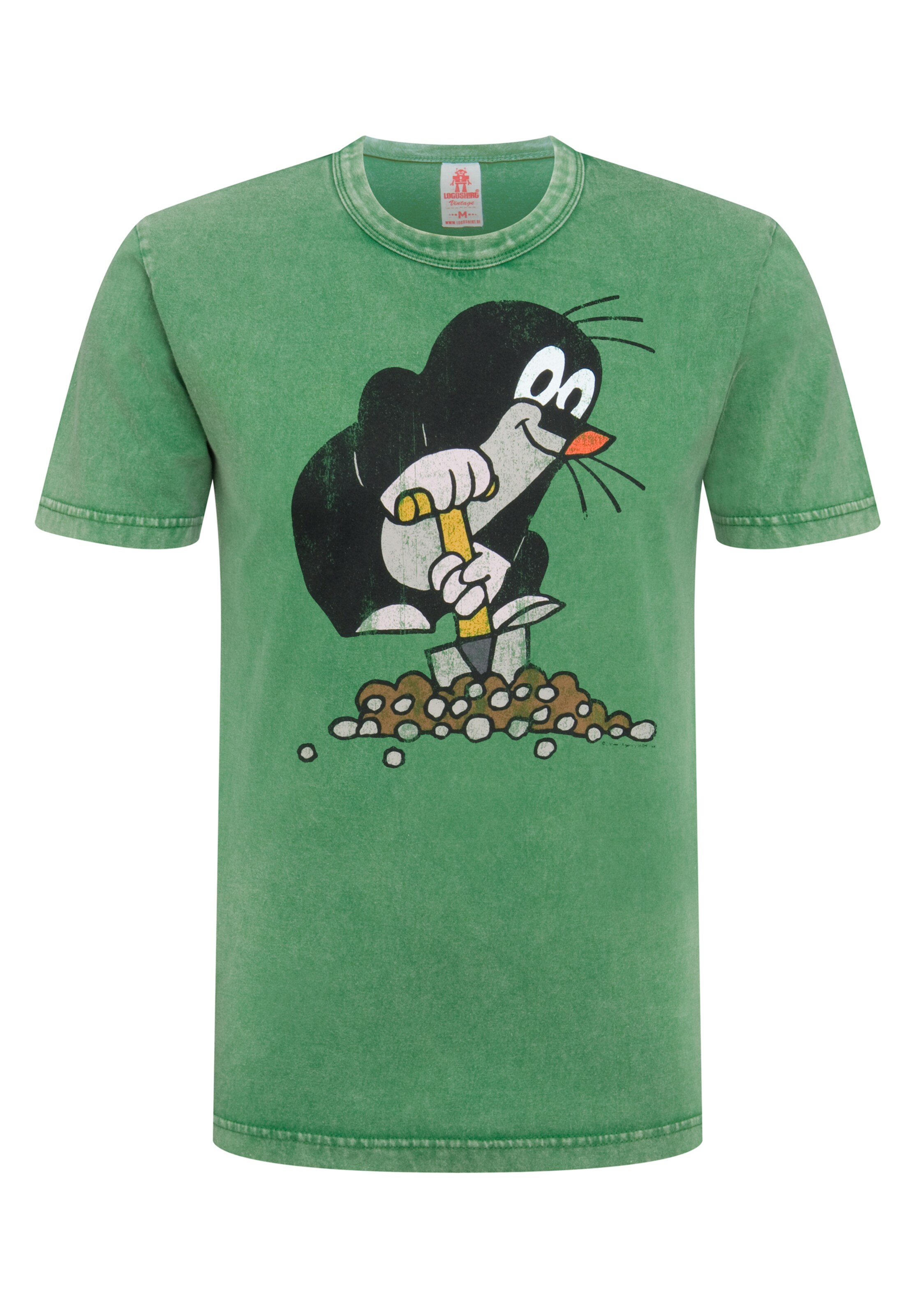 Männer Shirts LOGOSHIRT T-Shirt 'Der kleine Maulwurf' in Grün - PO26475 Männer Shirts LOGOSHIRT T-Shirt 'Der kleine Maulwurf' in Grün - PO26475