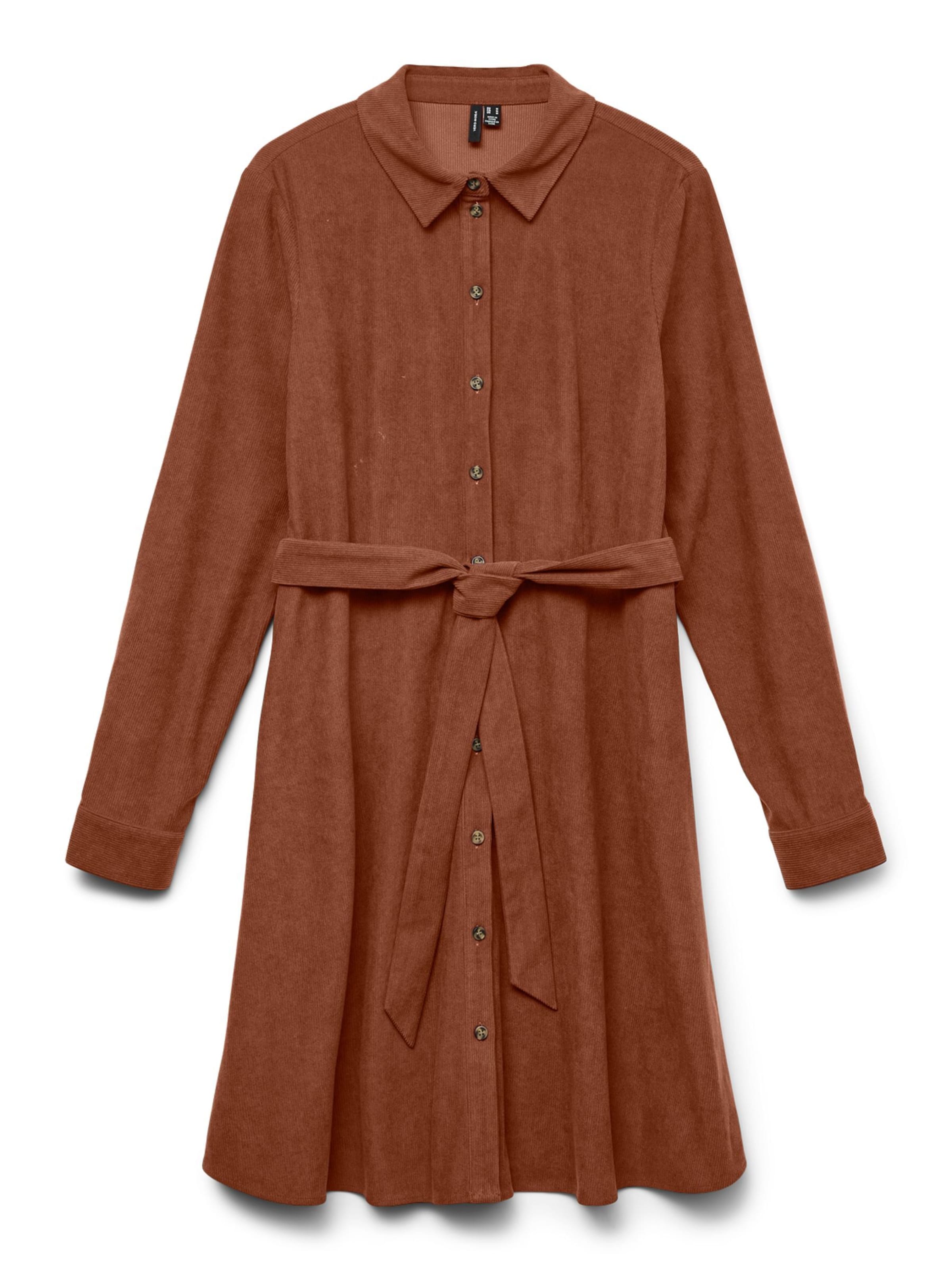VERO MODA Jurk in Bruin: voorkant