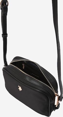 U.S. POLO ASSN. Skuldertaske 'Houston' i sort