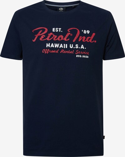 Petrol Industries Shirt 'Bonfire' in de kleur Navy / Rood / Offwhite, Productweergave