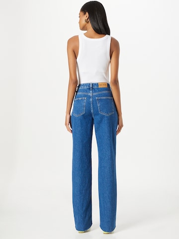 NA-KD Wide Leg Jeans i blå