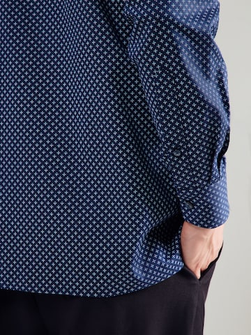 OLYMP - Ajuste regular Camisa de negocios en azul
