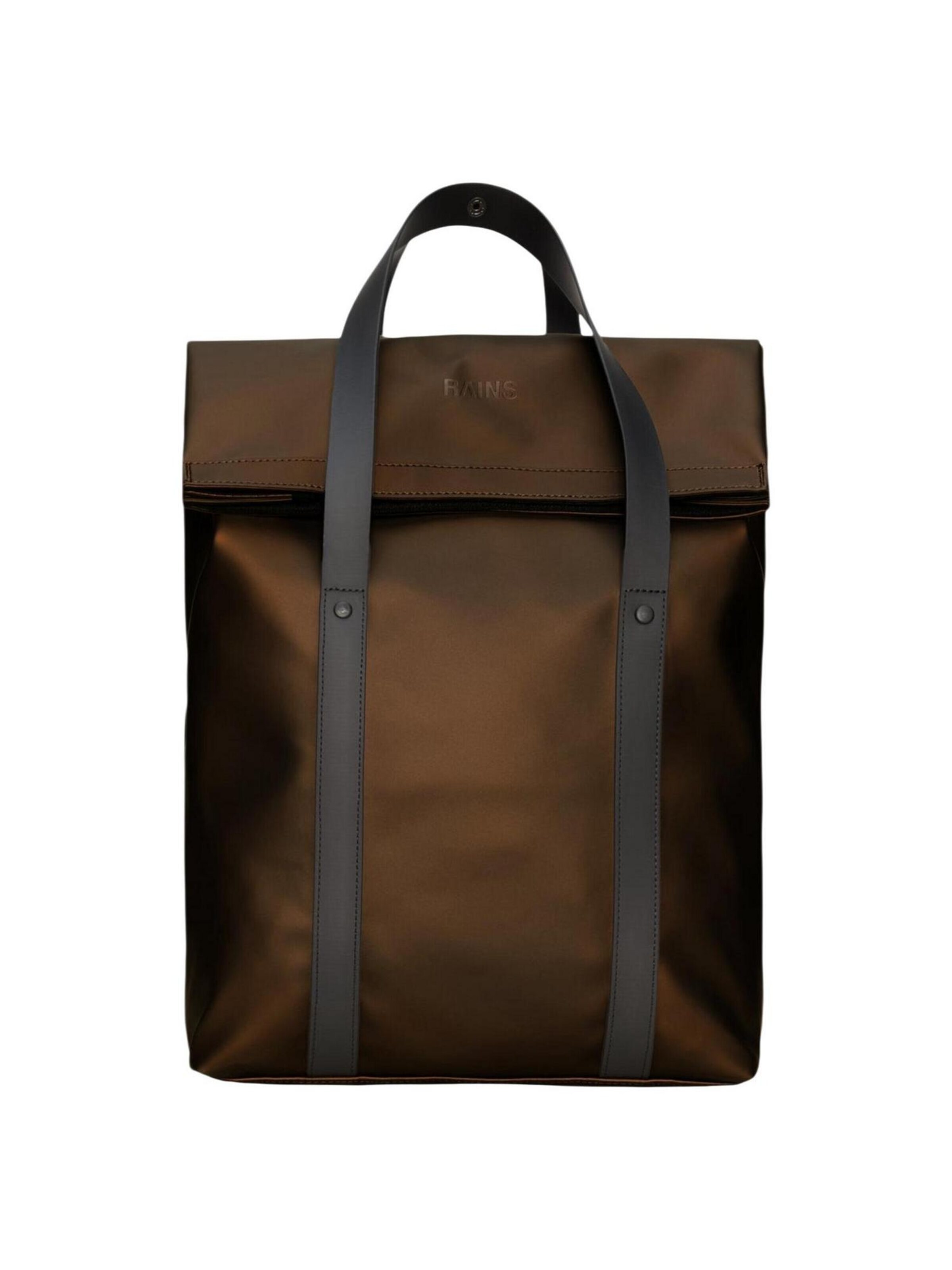 RAINS Rugzak '2 W Tote Bckpck W3 12940' in Bruin: voorkant