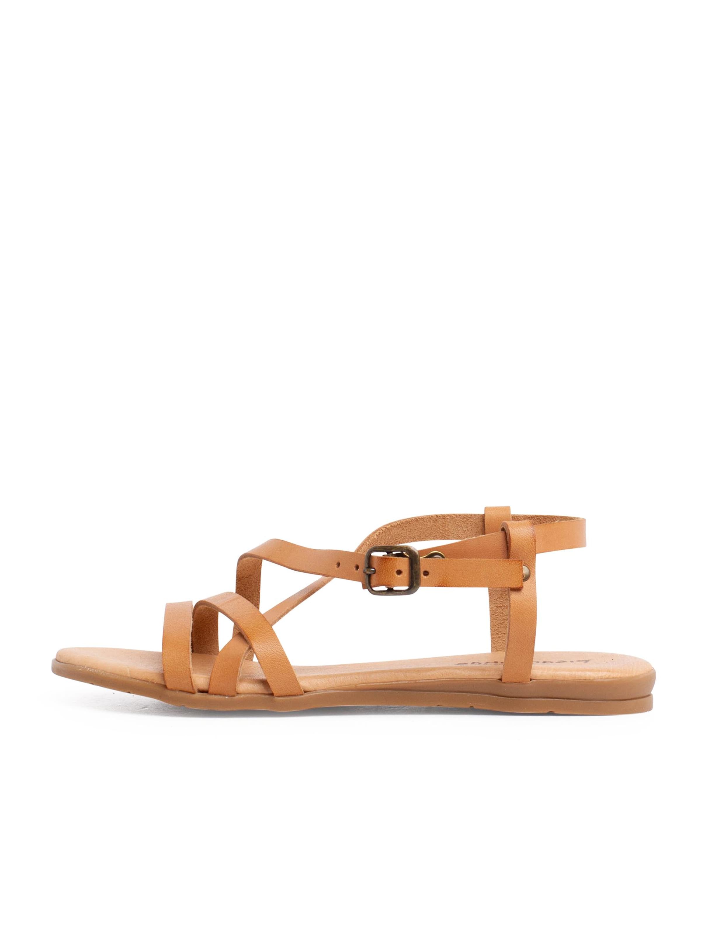 Sandalo di Pisamonas in beige: frontale