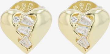 Akzent Earrings '"Aisling" aus 925 Sterlingsilber, rhodiniert, langlebig' in Gold: front