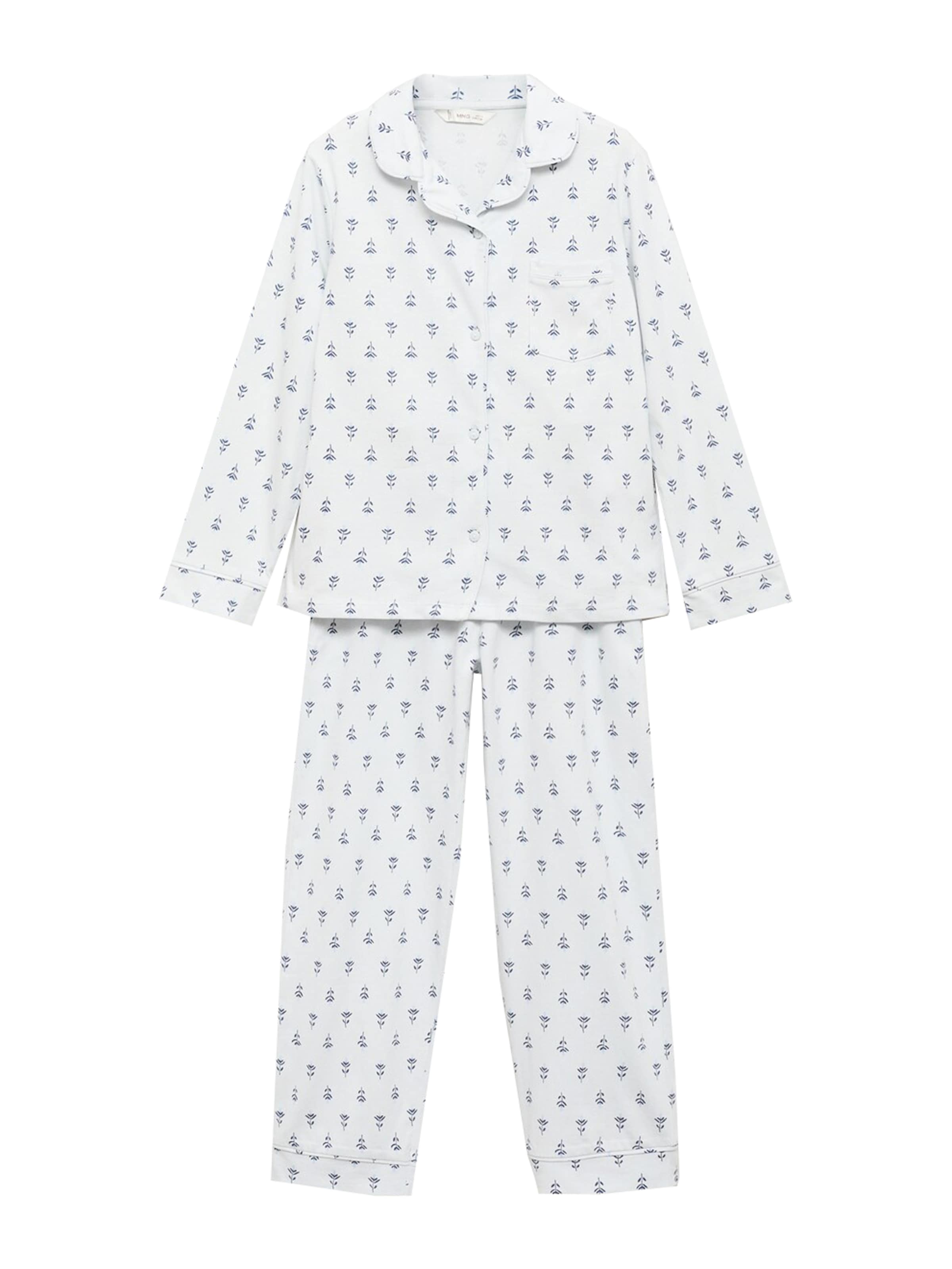 MANGO KIDS Ruhák alváshoz 'FLORI' - kék: elől