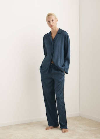 MANGO Schlafshirt 'Quars' in Blau