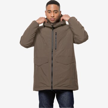 JACK WOLFSKIN - Casaco outdoor 'Koenigsbau' em cinzento: frente