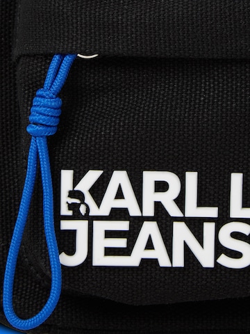 KARL LAGERFELD JEANS Чанта за през рамо тип преметка 'Utility' в черно