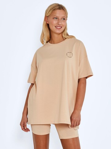 Noisy may Shirt 'Loui' in Beige: voorkant