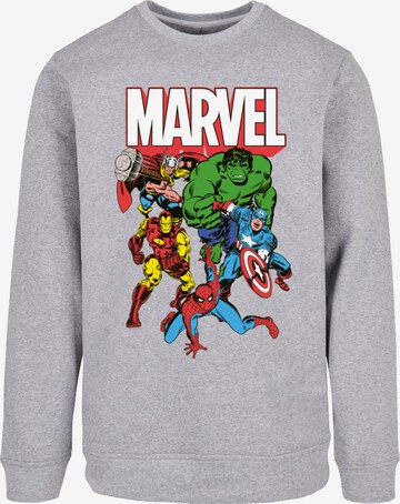 ABSOLUTE CULT Sweatshirt 'Avengers - Marvel Comics Group' in Grijs: voorkant