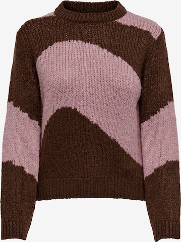 JDY Sweater 'DINEA' in Brown: front