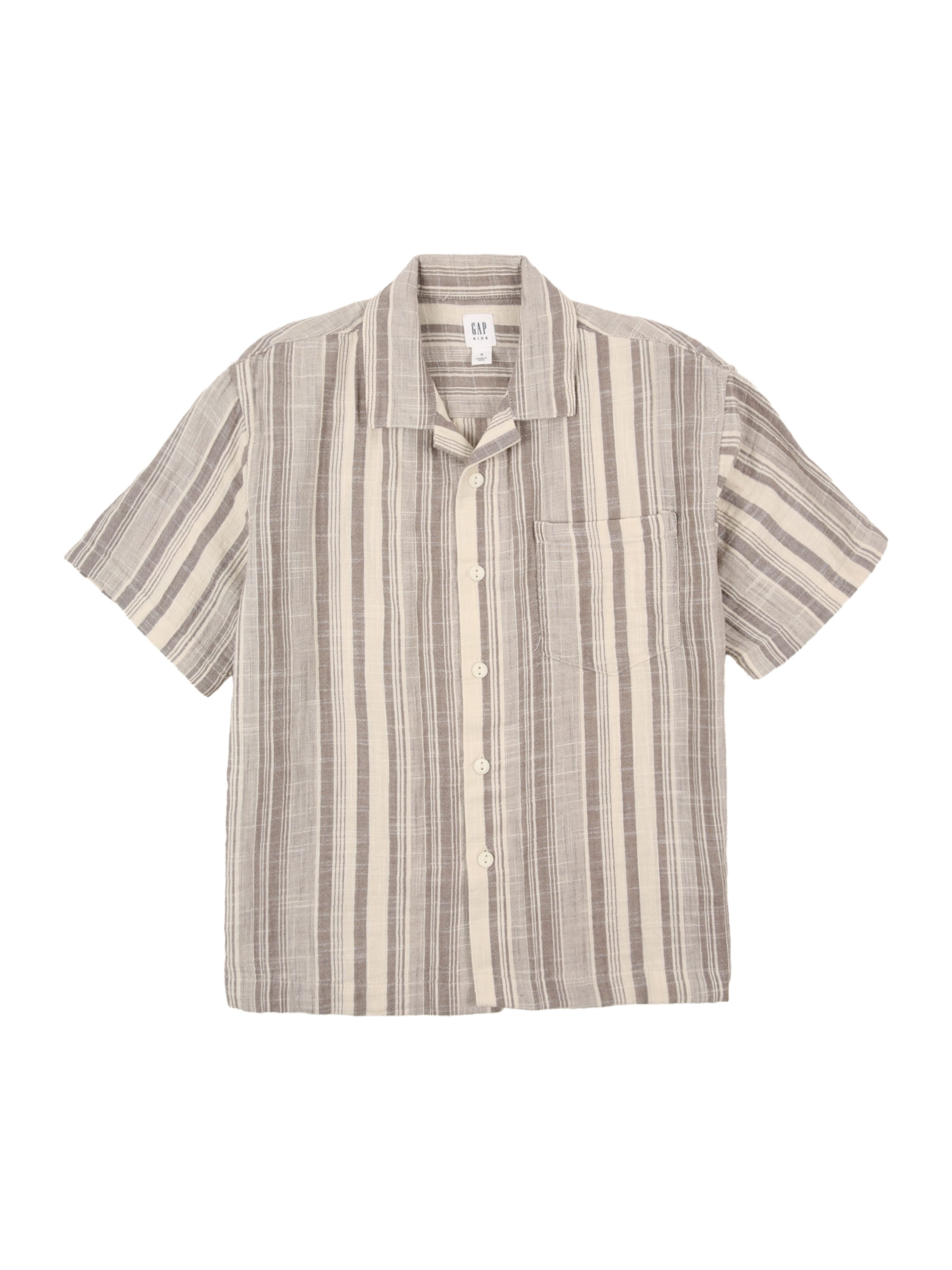 GAP Regular fit Риза в бежово: отпред