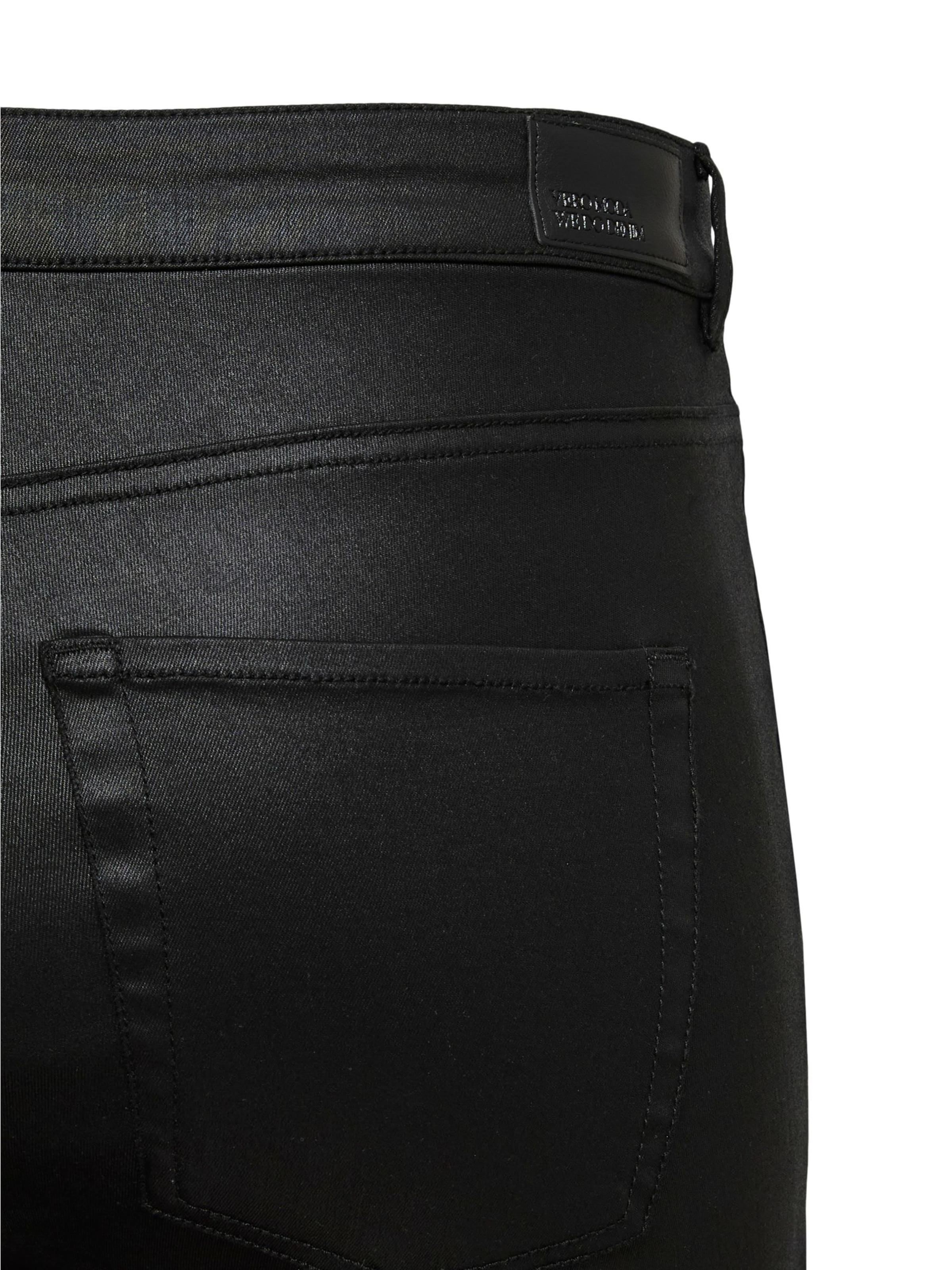 Vero Moda Curve Skinny Housut 'VMCFlash' värissä musta