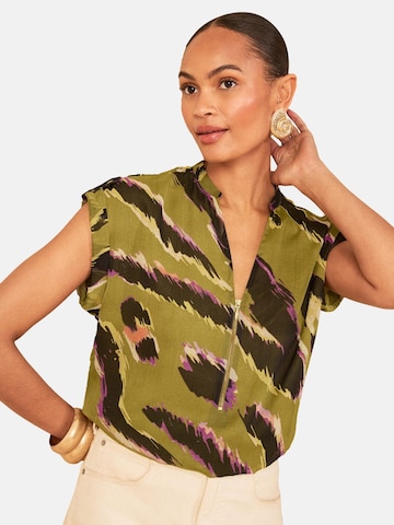 Camicia da donna di love & roses in verde: frontale