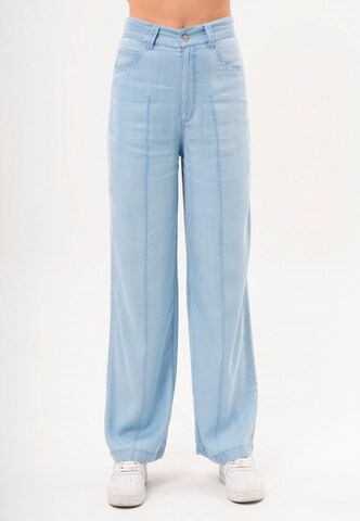 FRESHLIONS Regular Trousers 'Giona' in Blue: front