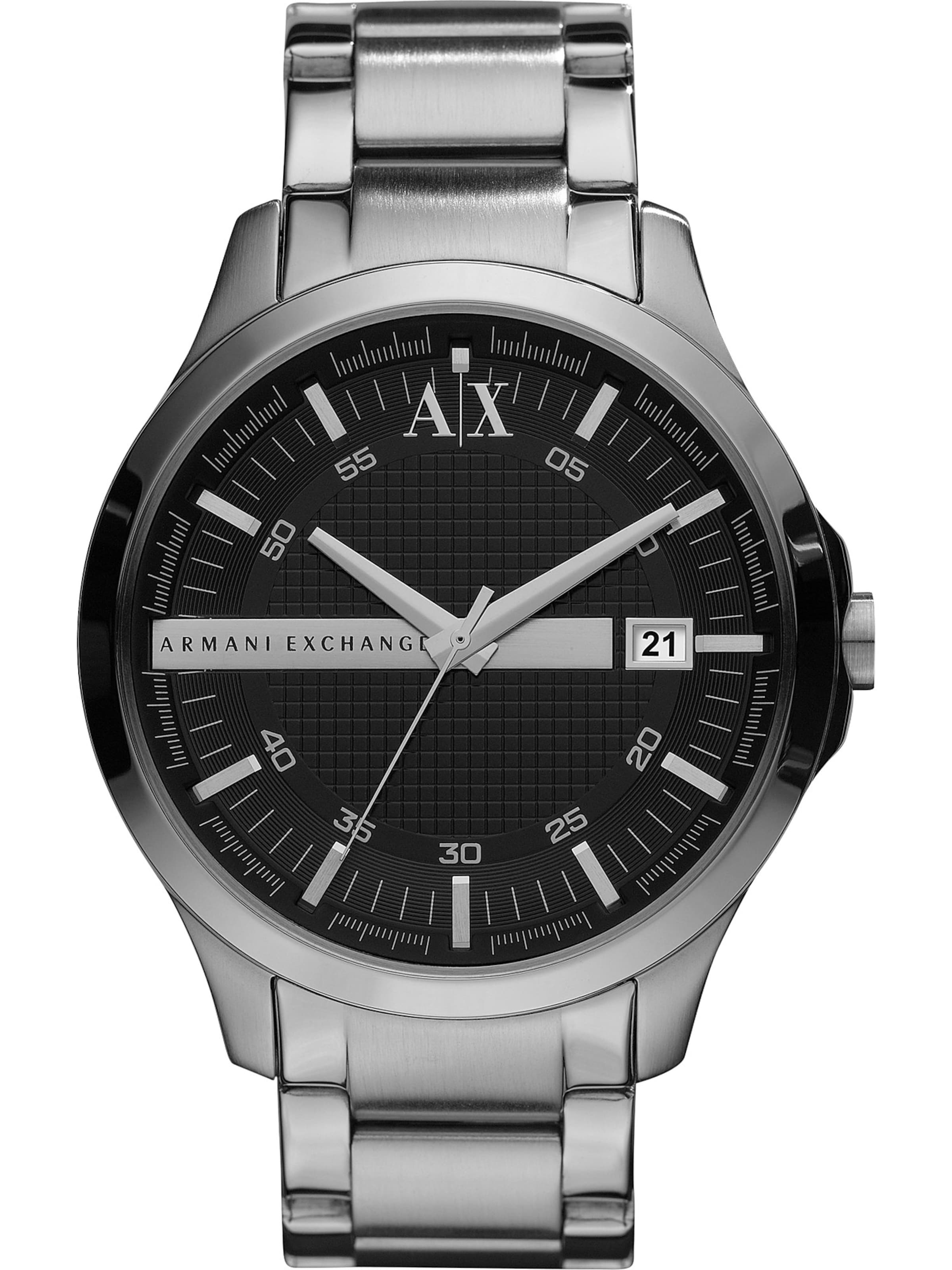ARMANI EXCHANGE Analoguhr in Silber: Vorderseite