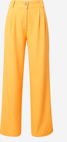 modström - Loosefit Pantalón plisado 'Caya' en naranja: frente