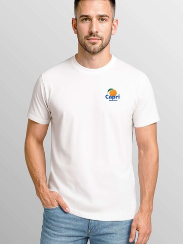 Neverless Shirt 'Capri Orange' in White